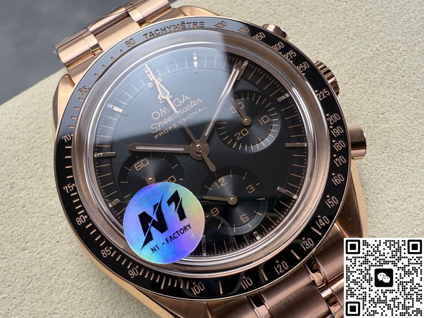 Omega Speedmaster 310.60.42.50.01.001 N1 Factory Aluminum Bezel