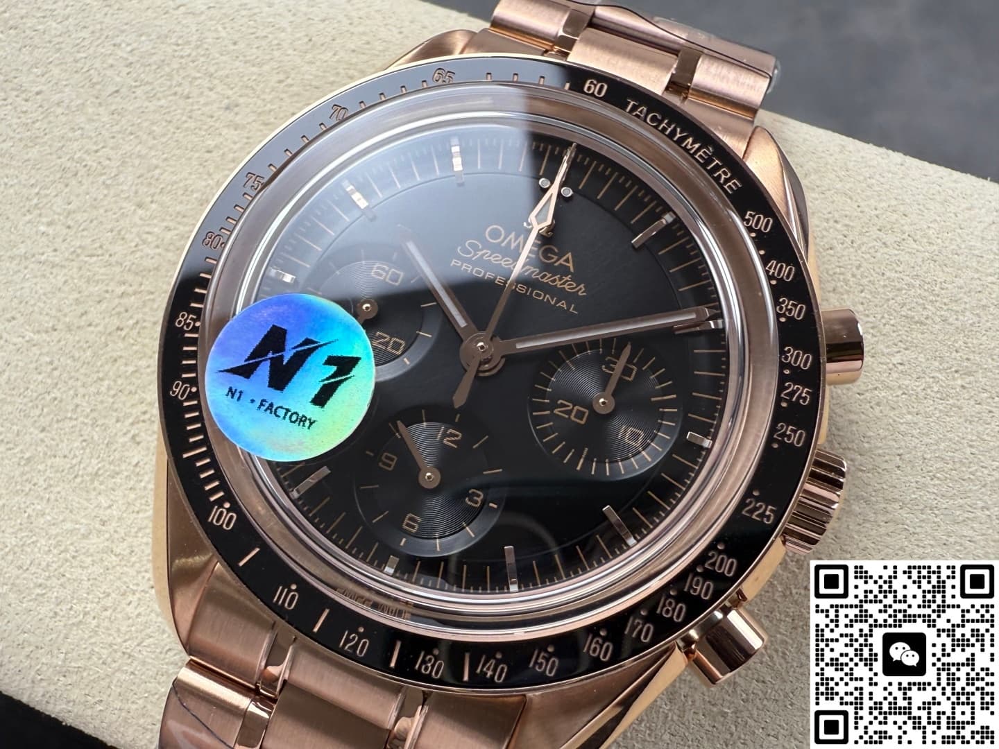 Omega Speedmaster 310.60.42.50.01.001 N1 Factory Aluminum Bezel