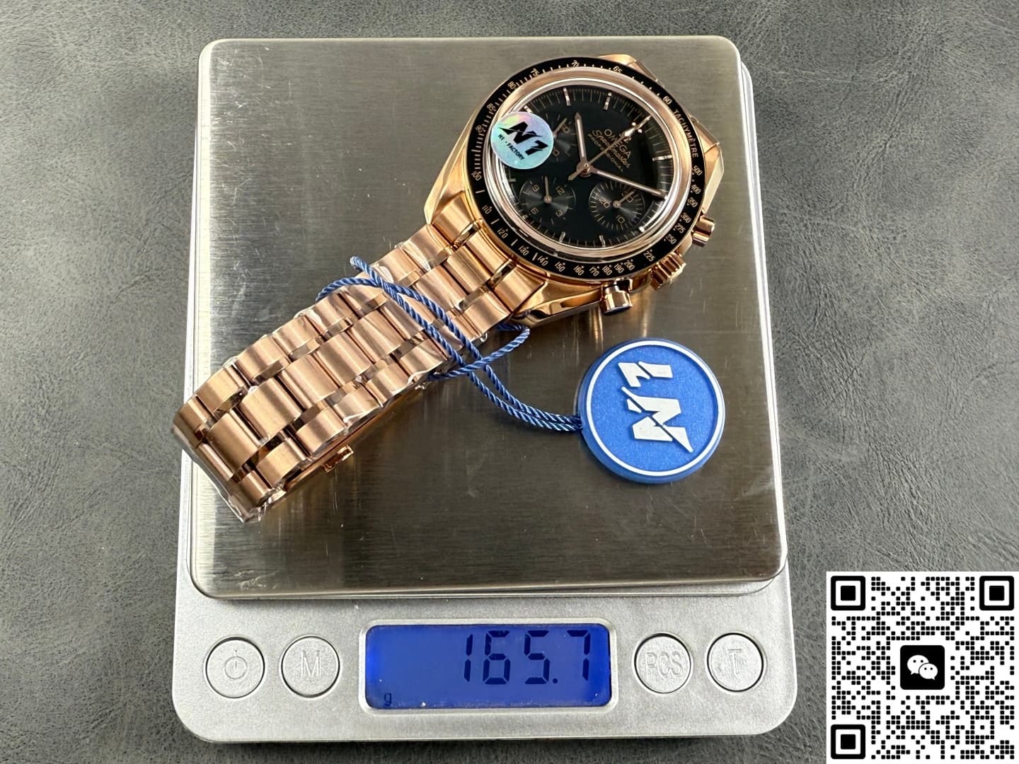 Omega Speedmaster 310.60.42.50.01.001 N1 Factory Aluminum Bezel