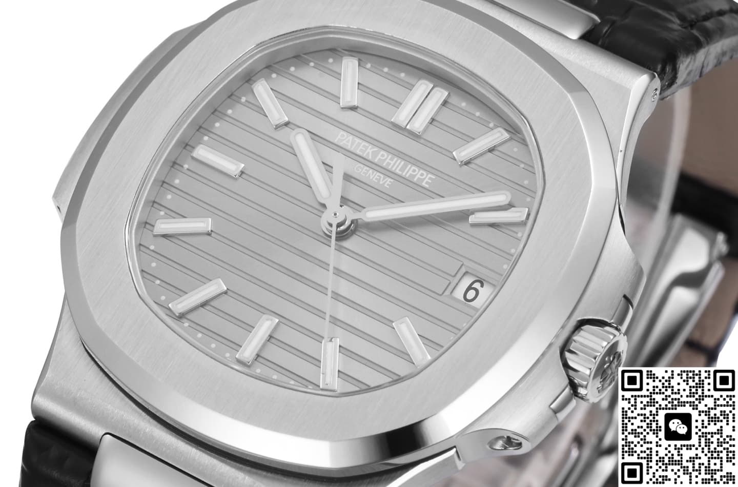Patek Philippe Nautilus 5711G-001 BB Factory Crocodile Skin