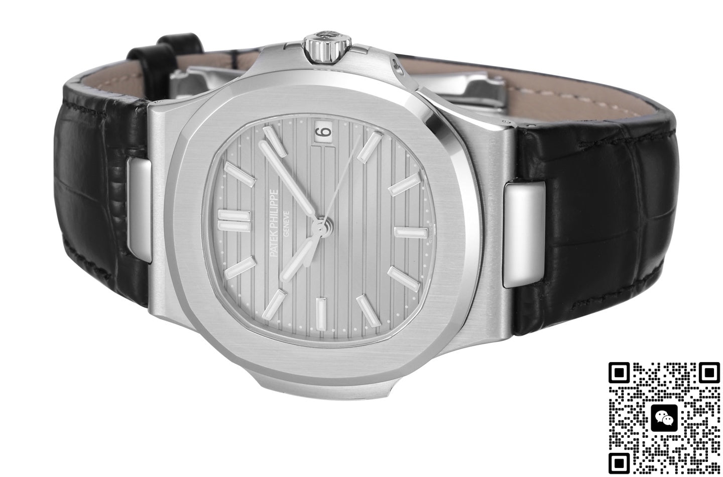Patek Philippe Nautilus 5711G-001 BB Factory Crocodile Skin