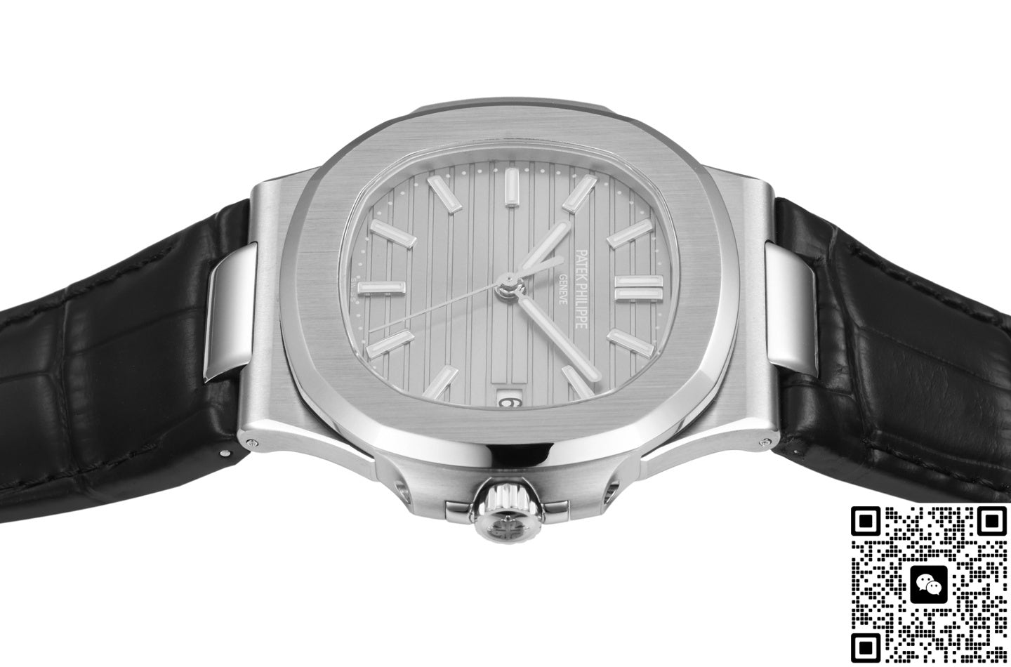 Patek Philippe Nautilus 5711G-001 BB Factory Crocodile Skin