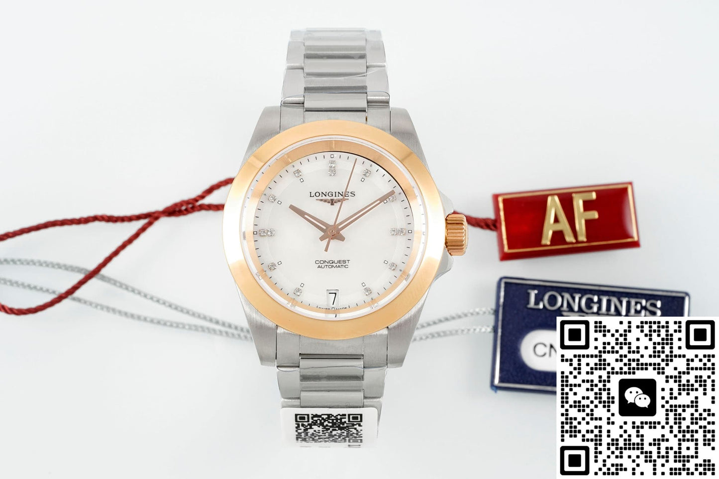 Longines Concas L3.320.5.87.6 AF Factory Rose Gold Crown