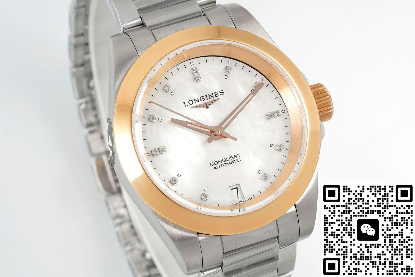 Longines Concas L3.320.5.87.6 AF Factory Rose Gold Crown