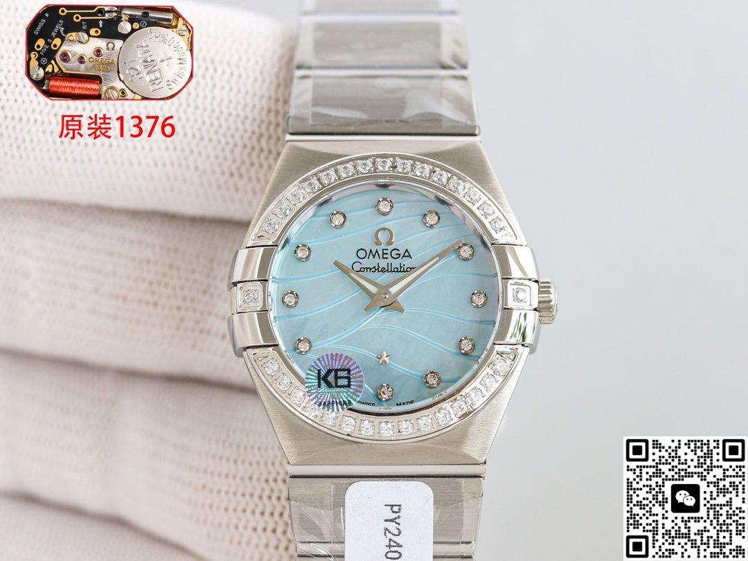Omega Constellation 123.10.27.60.57.001 3S Factory Stainless Steel Case