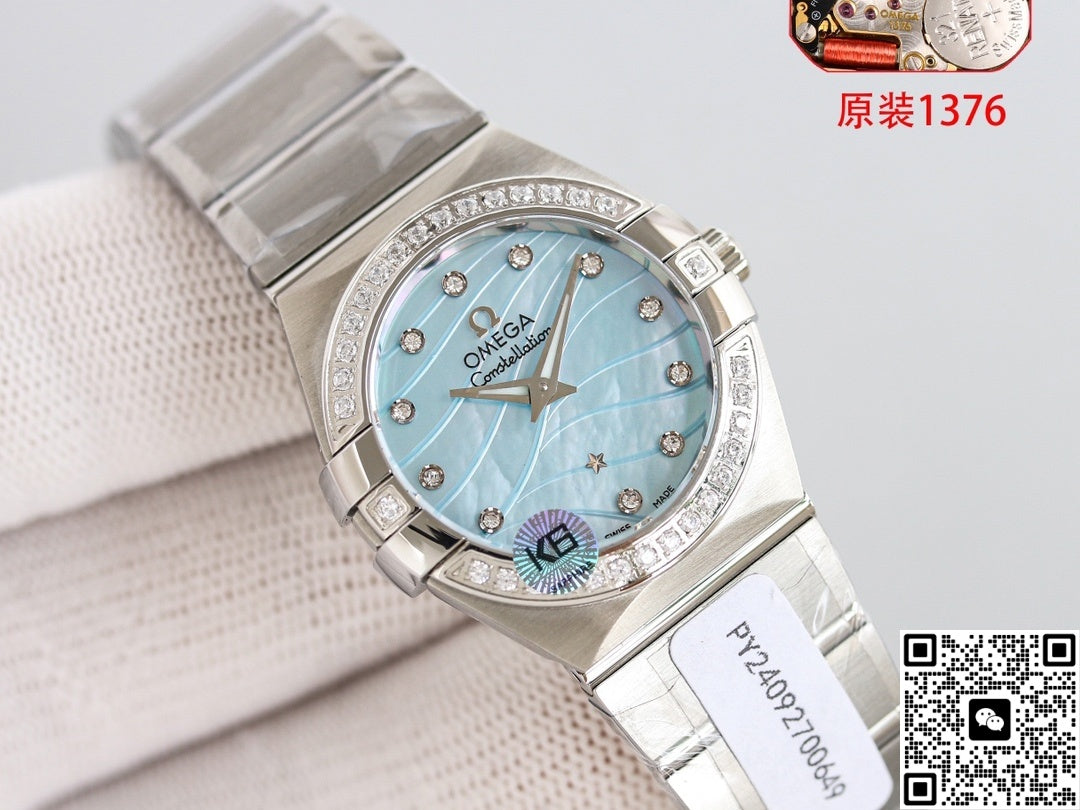 Omega Constellation 123.10.27.60.57.001 3S Factory Stainless Steel Case