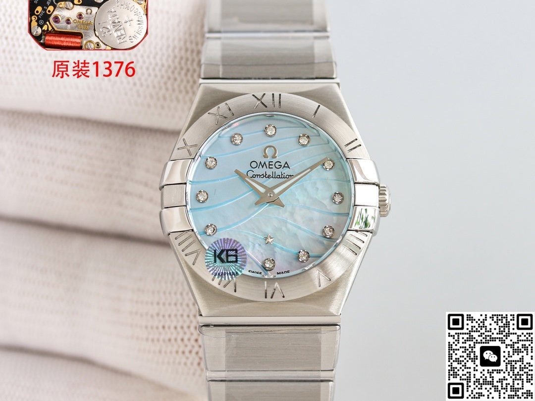 Omega Constellation 123.10.27.60.57.001 3S Factory Stainless Steel Case
