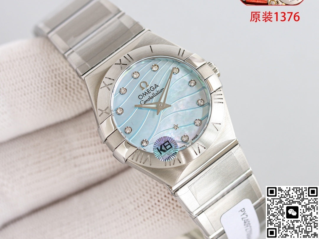 Omega Constellation 123.10.27.60.57.001 3S Factory Stainless Steel Case