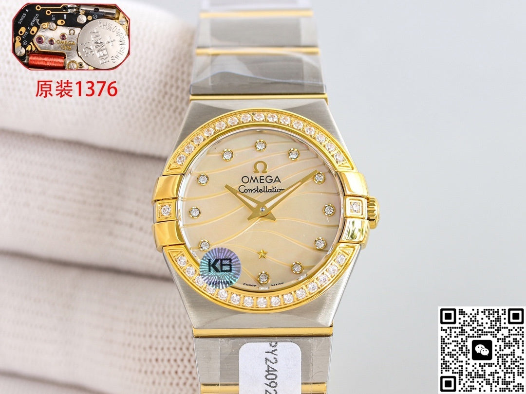 Omega Constellation 123.20.27.60.57.001 3S Factory Two-Tone Strap