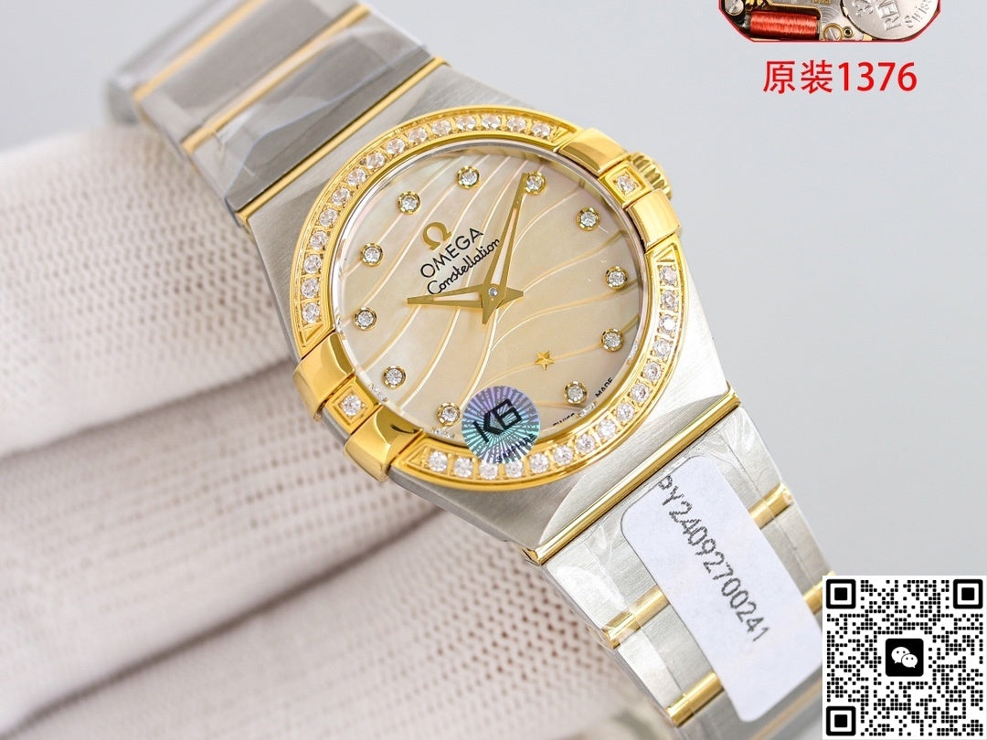 Omega Constellation 123.20.27.60.57.001 3S Factory Two-Tone Strap