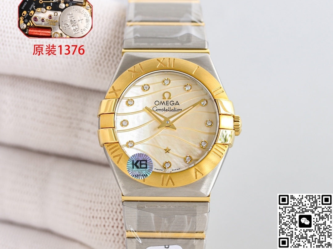 Omega Constellation 123.20.27.60.57.001 3S Factory Two-Tone Strap