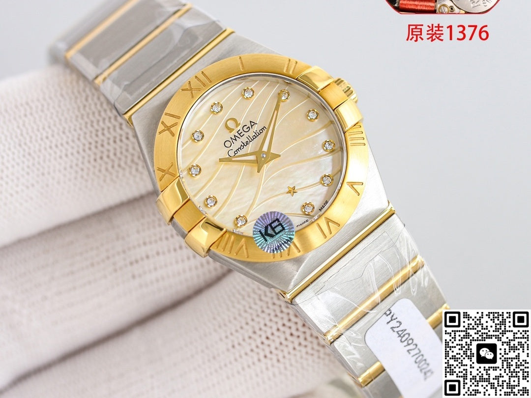 Omega Constellation 123.20.27.60.57.001 3S Factory Two-Tone Strap