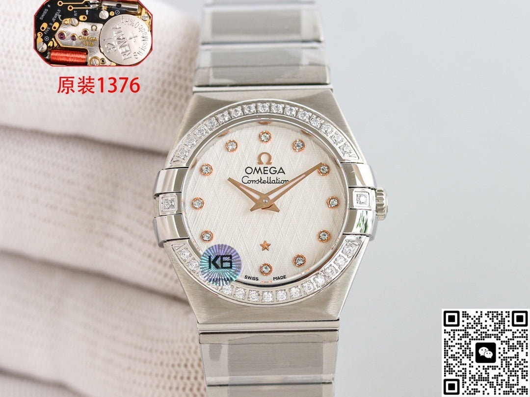 Omega Constellation 123.10.27.60.52.001 3S Factory Quartz Movement