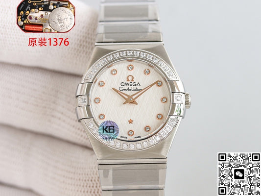Omega Constellation 123.10.27.60.52.001 3S Factory Quartz Movement