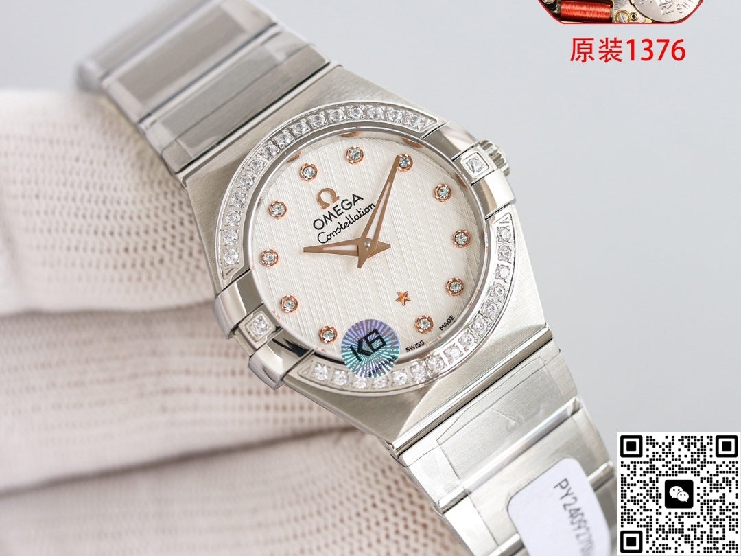 Omega Constellation 123.10.27.60.52.001 3S Factory Quartz Movement