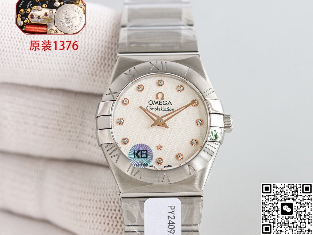 Omega Constellation 123.10.27.60.52.001 3S Factory Quartz Movement