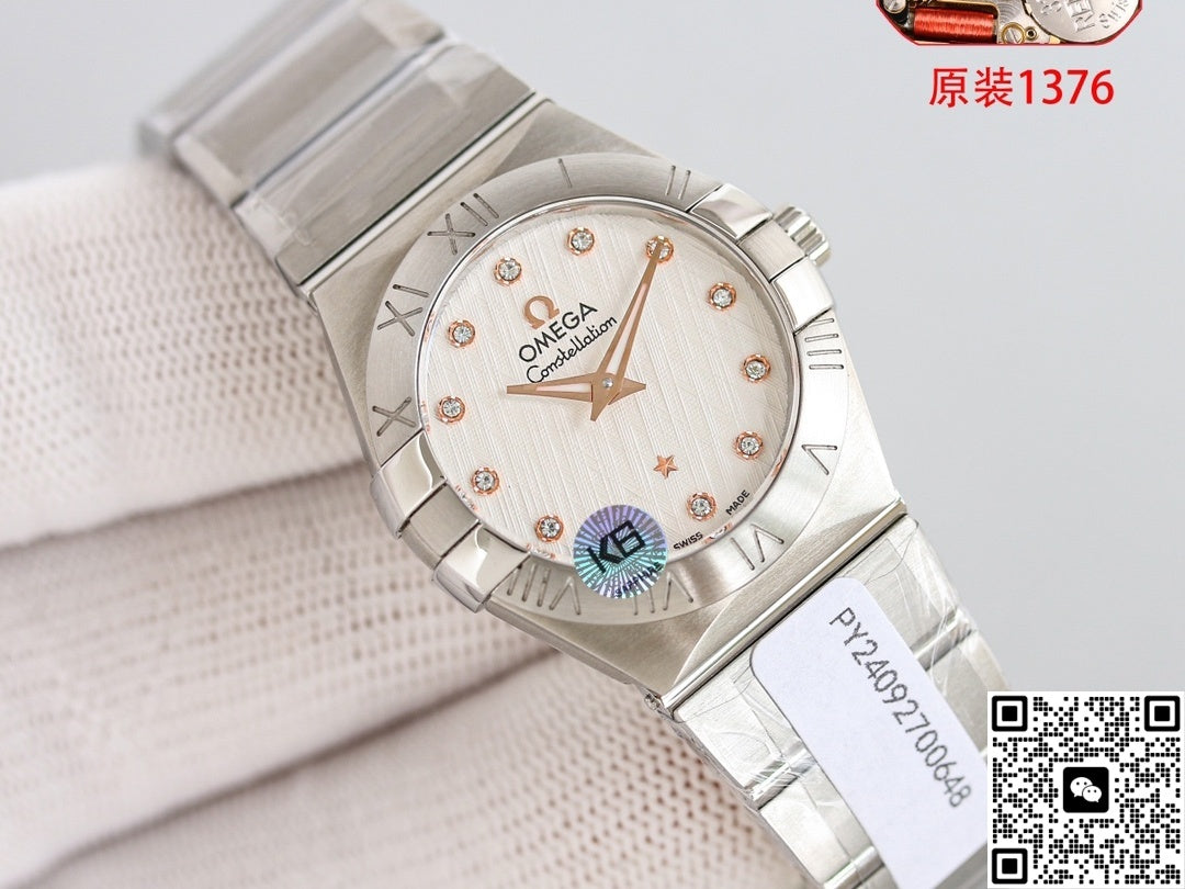 Omega Constellation 123.10.27.60.52.001 3S Factory Quartz Movement