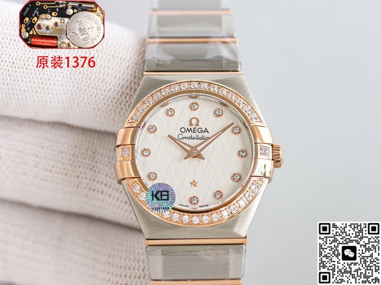 Omega Constellation 123.20.27.60.52.002 3S Factory Red Gold Bezel
