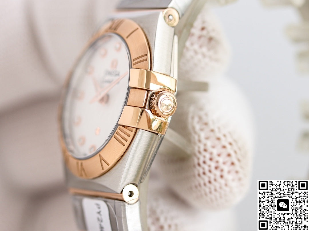 Omega Constellation 123.20.27.60.52.002 3S Factory Red Gold Bezel