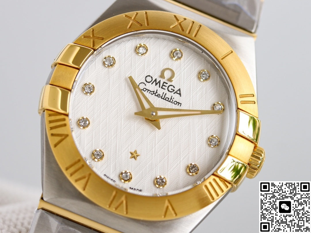 Omega Constellation 123.20.27.60.52.001 3S Factory Sapphire Crystal