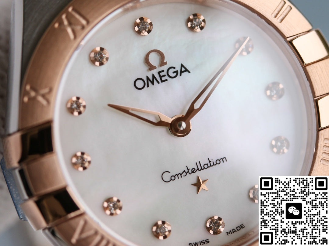 Omega Constellation 131.20.28.60.55.001 TW Factory Rose Gold Bezel