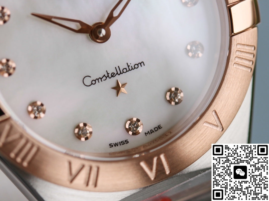 Omega Constellation 131.20.28.60.55.001 TW Factory Rose Gold Bezel