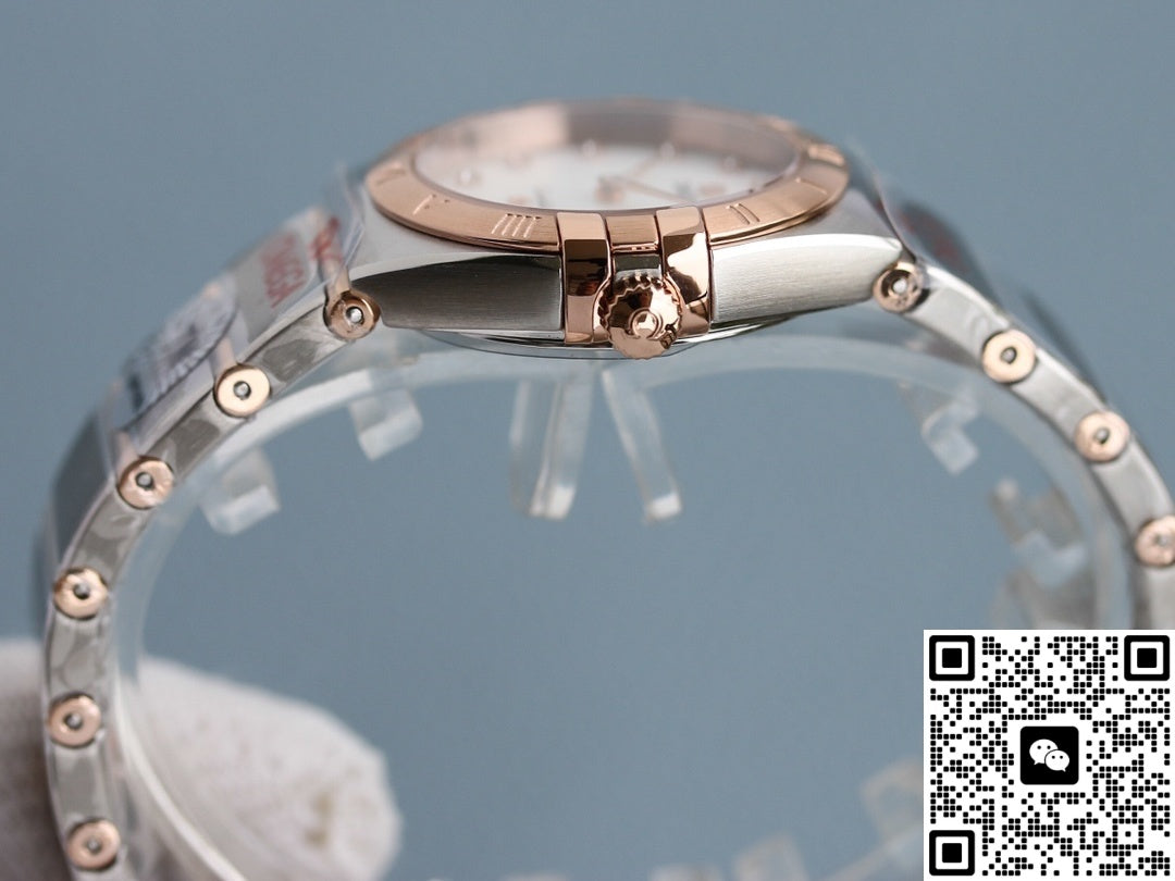 Omega Constellation 131.20.28.60.55.001 TW Factory Rose Gold Bezel