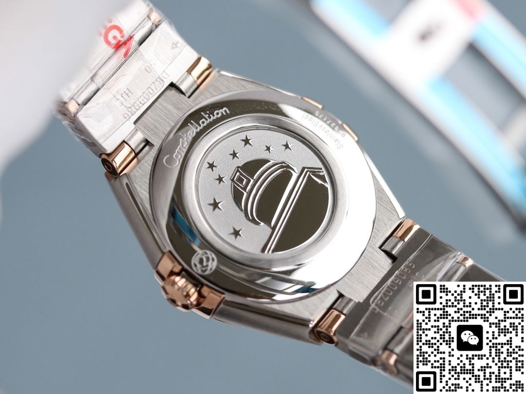 Omega Constellation 131.20.28.60.55.001 TW Factory Rose Gold Bezel