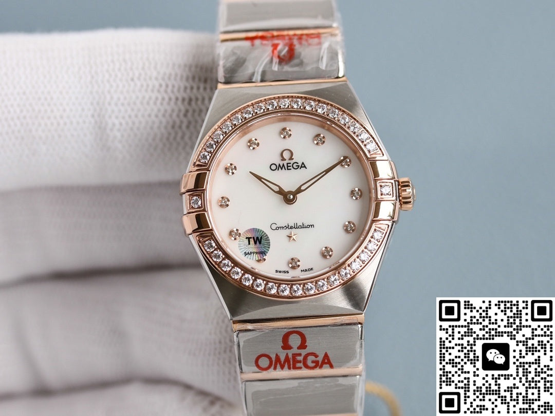 Omega Constellation 131.25.28.60.55.001 TW Factory Diamond-Set Bezel