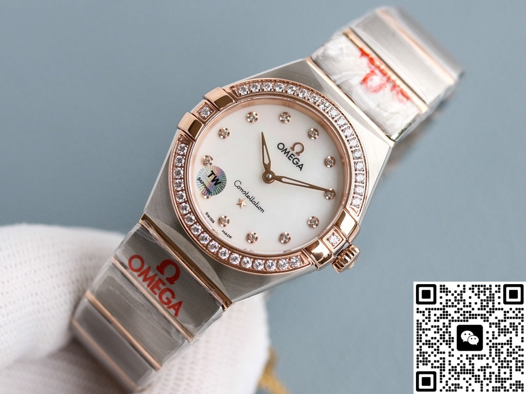 Omega Constellation 131.25.28.60.55.001 TW Factory Diamond-Set Bezel