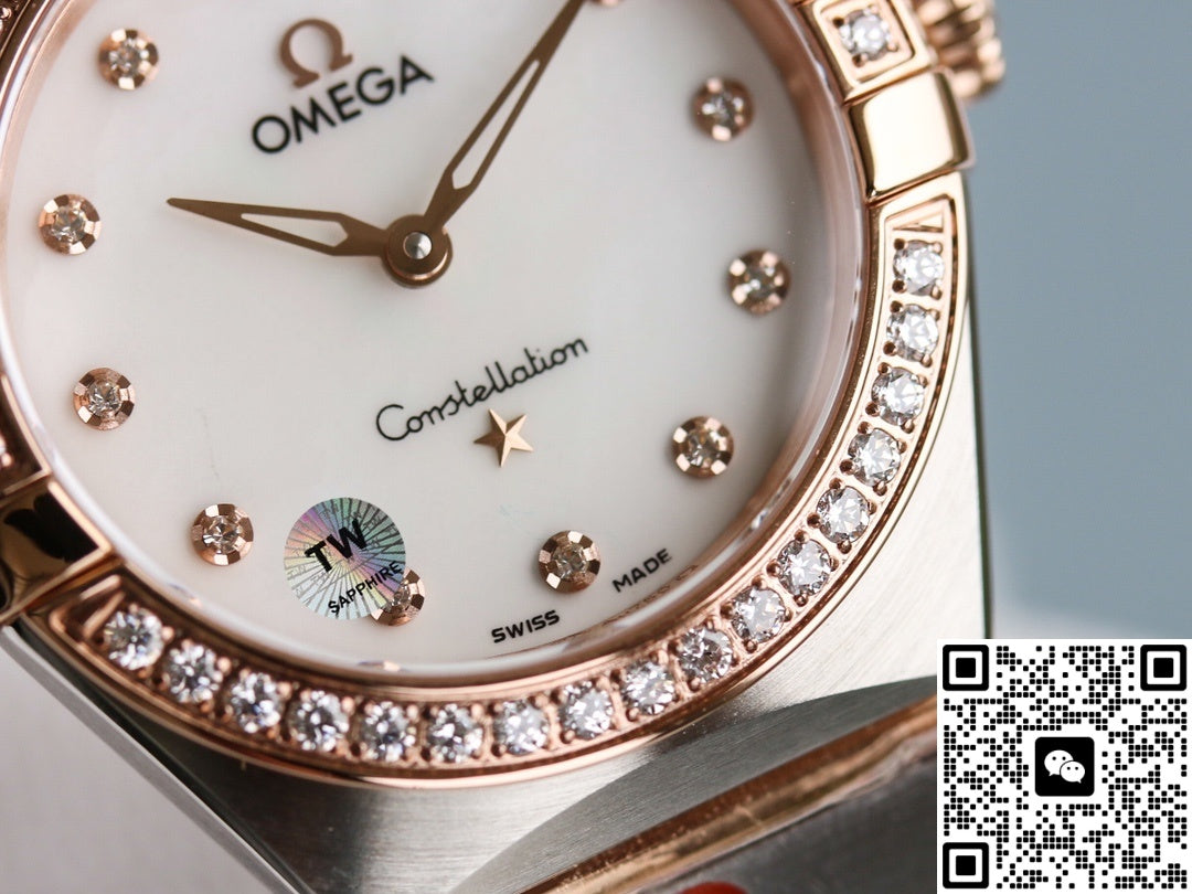 Omega Constellation 131.25.28.60.55.001 TW Factory Diamond-Set Bezel