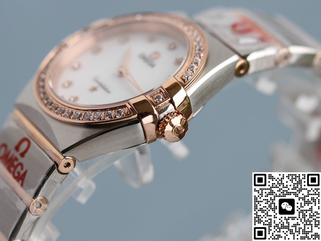 Omega Constellation 131.25.28.60.55.001 TW Factory Diamond-Set Bezel