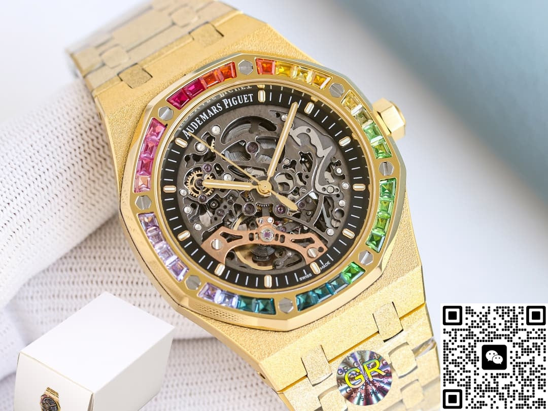 Audemars Piguet Royal Oak 15412BA.YG.1224BA.01 GR Factory Sapphire Crystal