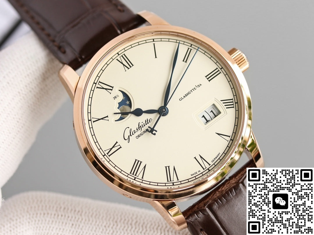 Glashutte Senator 100-04-32-15-01 V9 Factory Large Calendar