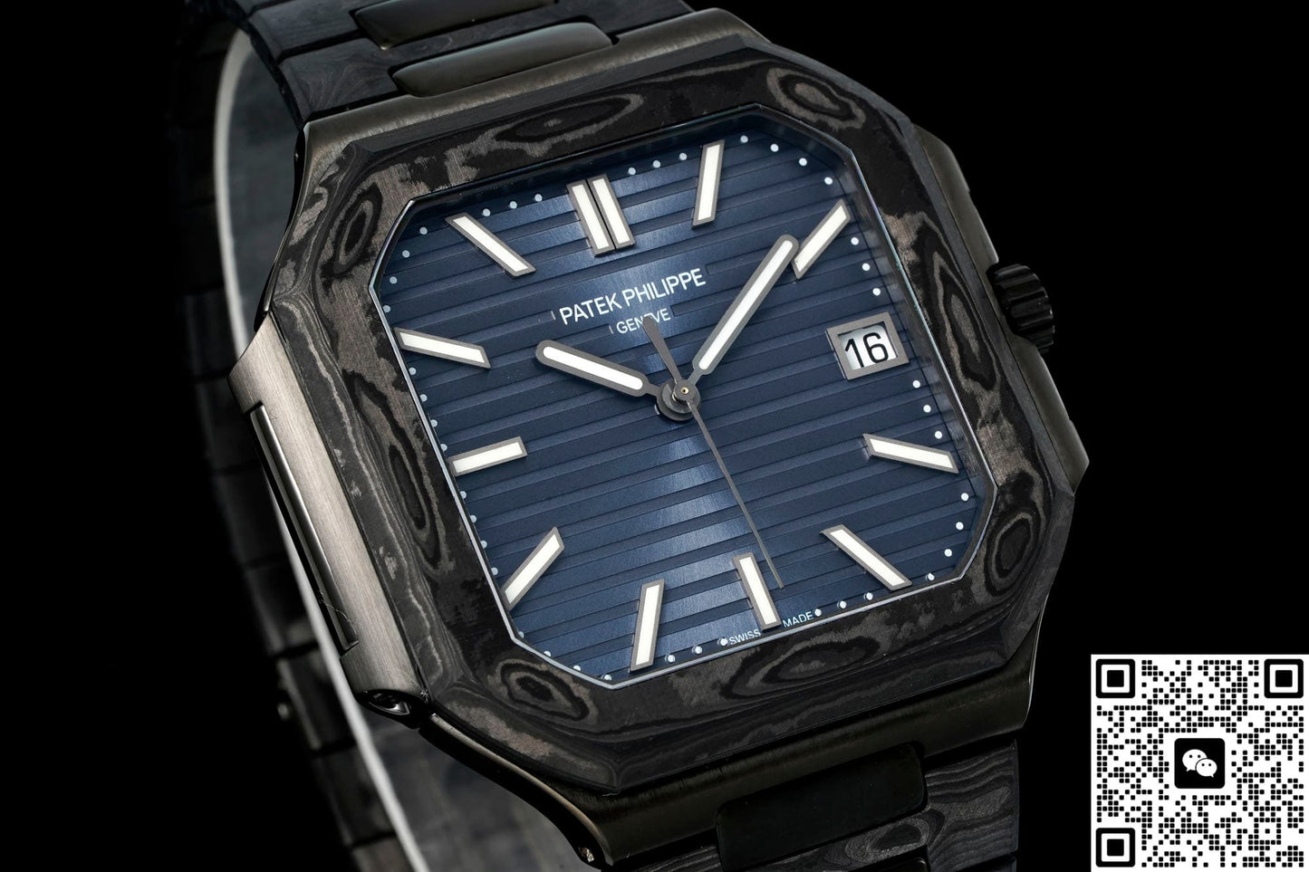 Patek Philippe CUBITUS 5821 DIW Factory Carbon Fiber Strap