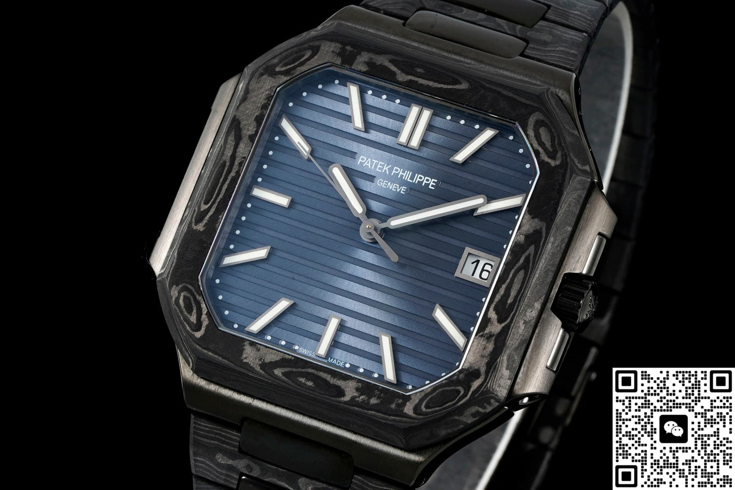 Patek Philippe CUBITUS 5821 DIW Factory Carbon Fiber Strap