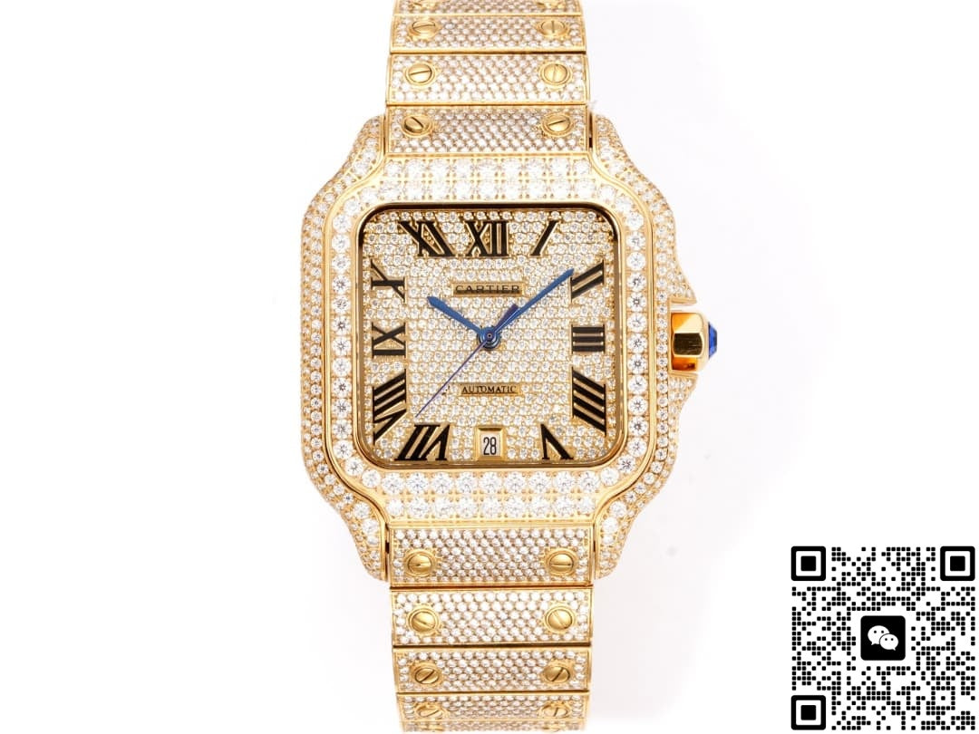 Cartier Santos F4 Factory Diamond-Set Case