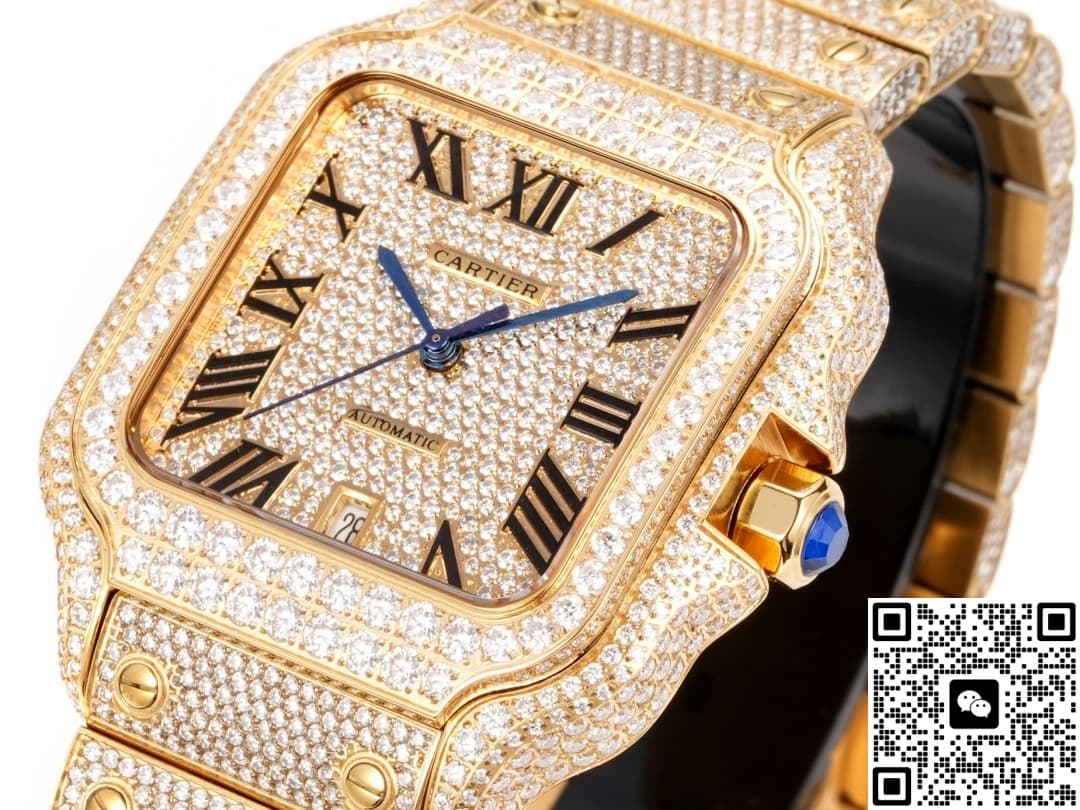 Cartier Santos F4 Factory Diamond-Set Case