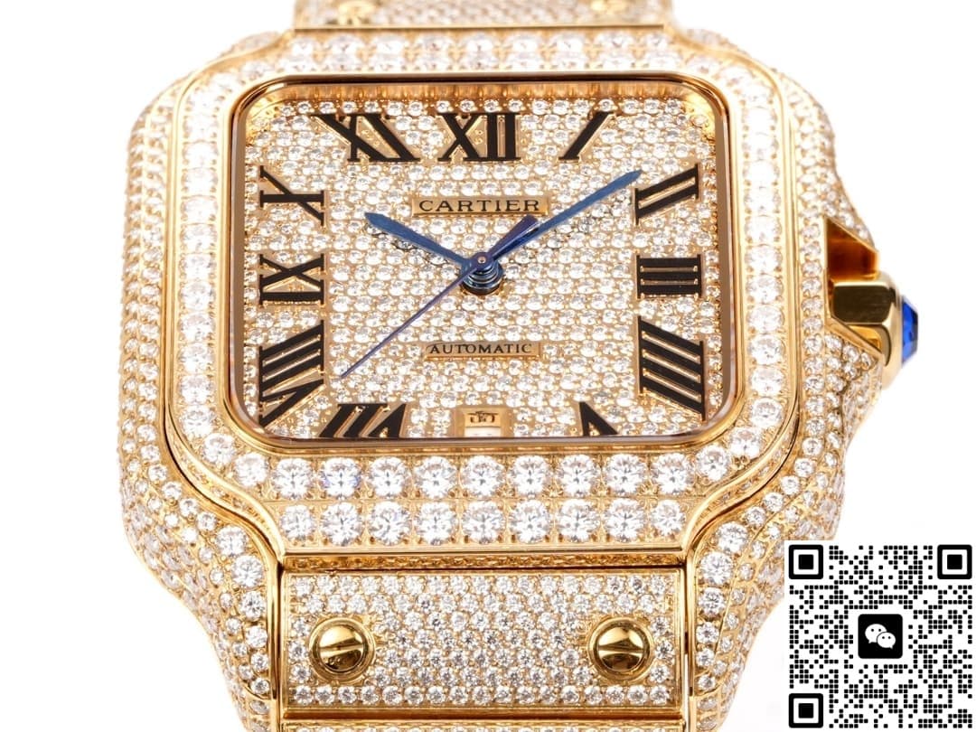 Cartier Santos F4 Factory Diamond-Set Case