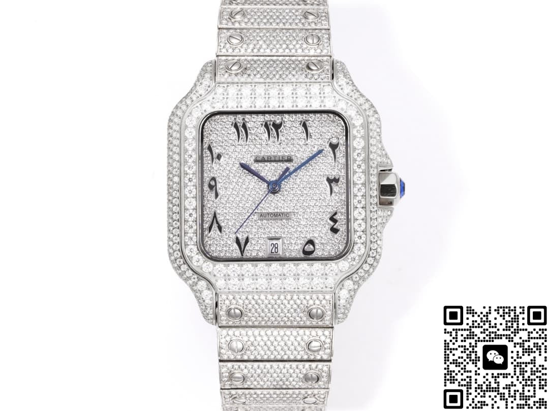 Cartier Santos F4 Factory Sapphire Crystal