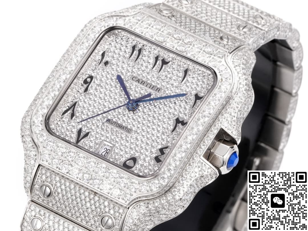 Cartier Santos F4 Factory Sapphire Crystal