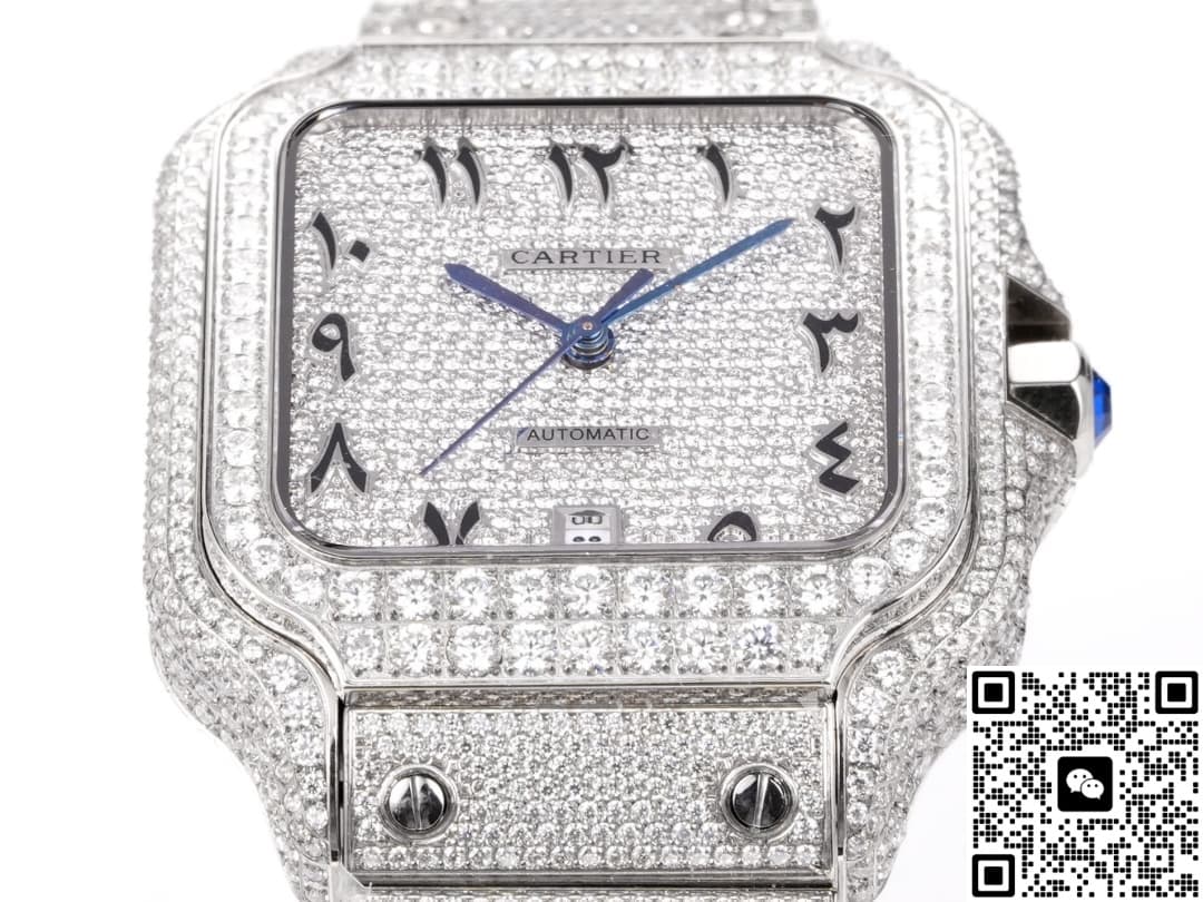 Cartier Santos F4 Factory Sapphire Crystal