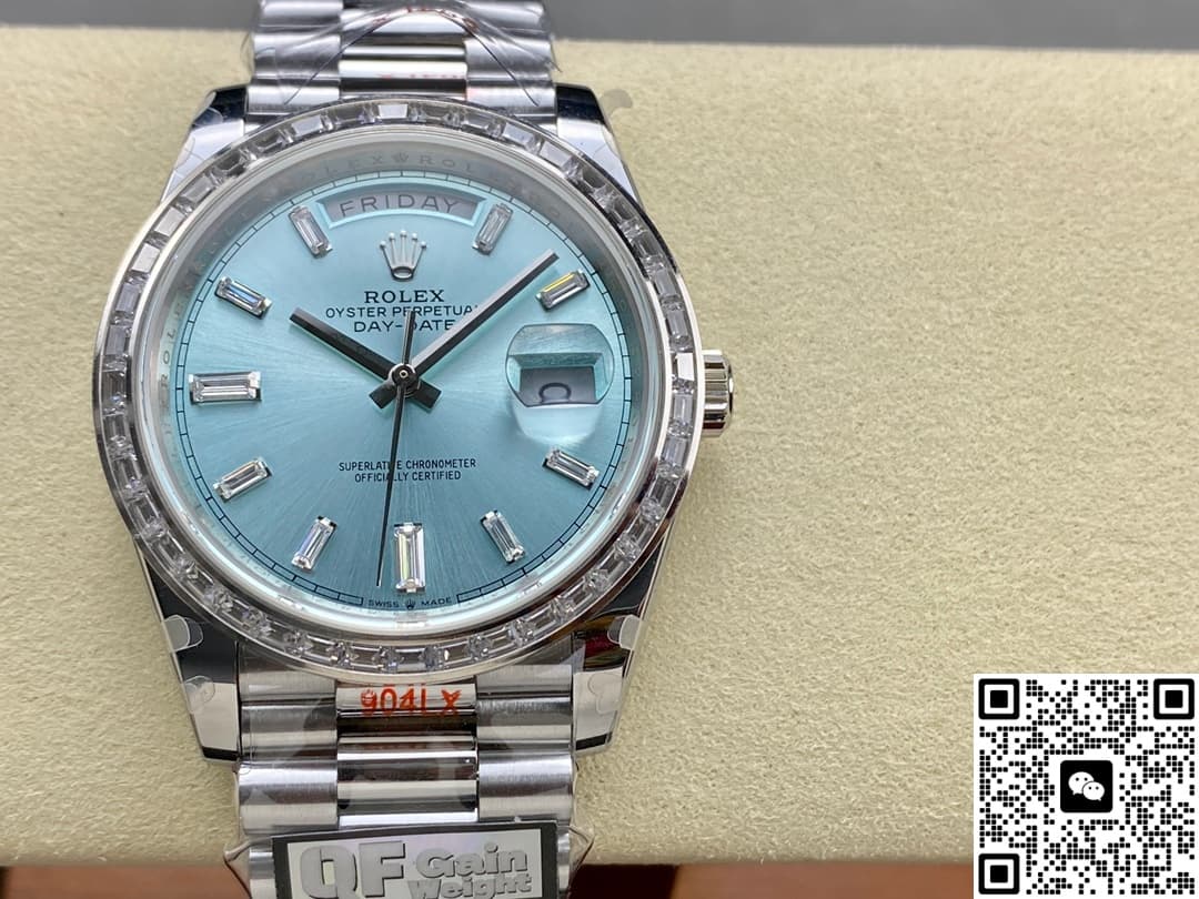 Rolex Day-Date m228396tbr-0002 QF Factory Silver Strap