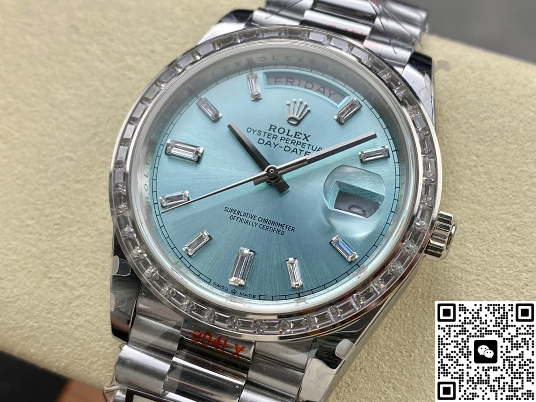 Rolex Day-Date m228396tbr-0002 QF Factory Silver Strap