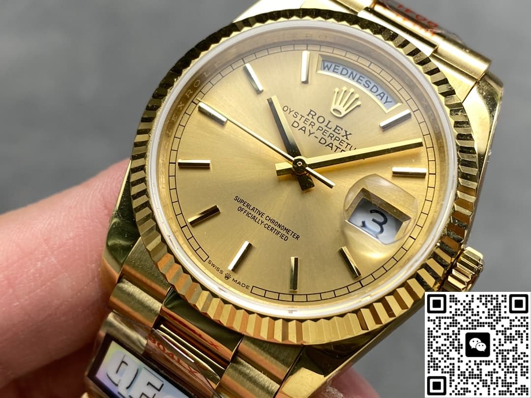 Rolex Day-Date m128238-0045 QF Factory Date Display