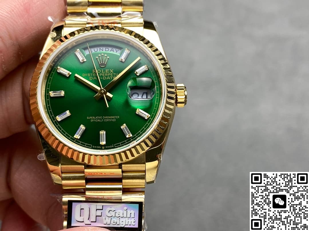 Rolex Day-Date m128238-0130 QF Factory Triangular Fluted Bezel
