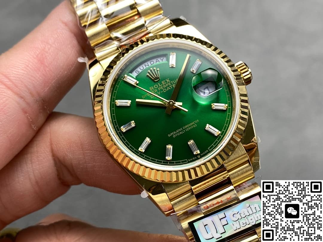 Rolex Day-Date m128238-0130 QF Factory Triangular Fluted Bezel