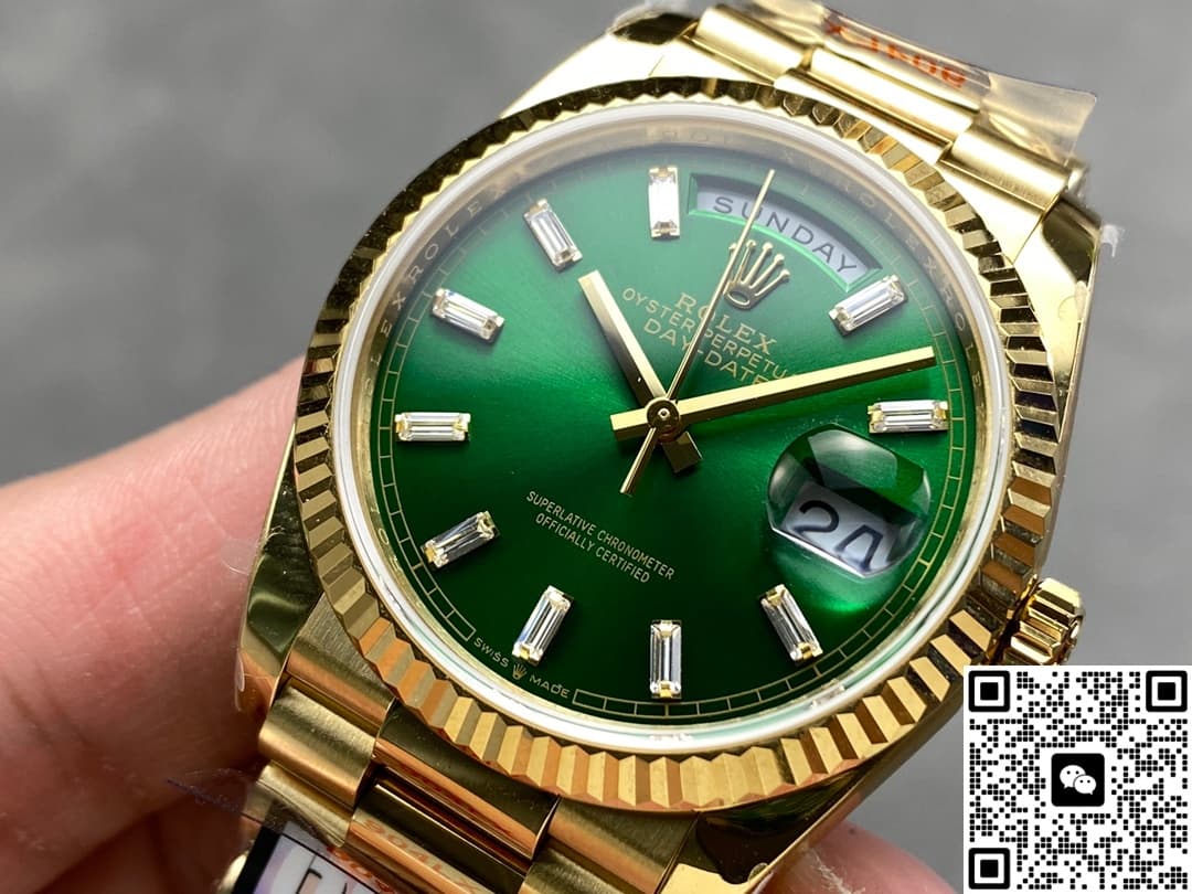 Rolex Day-Date m128238-0130 QF Factory Triangular Fluted Bezel