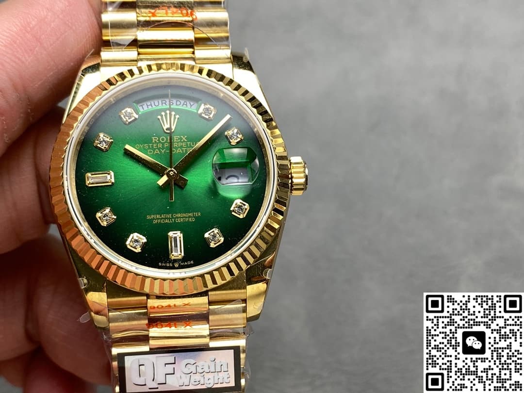 Rolex Day-Date m128238-0069 QF Factory Smoked Green Dial