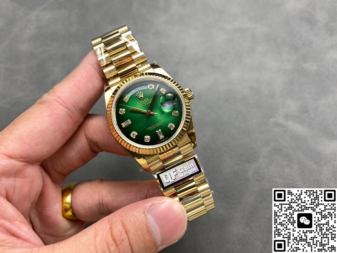Rolex Day-Date m128238-0069 QF Factory Smoked Green Dial